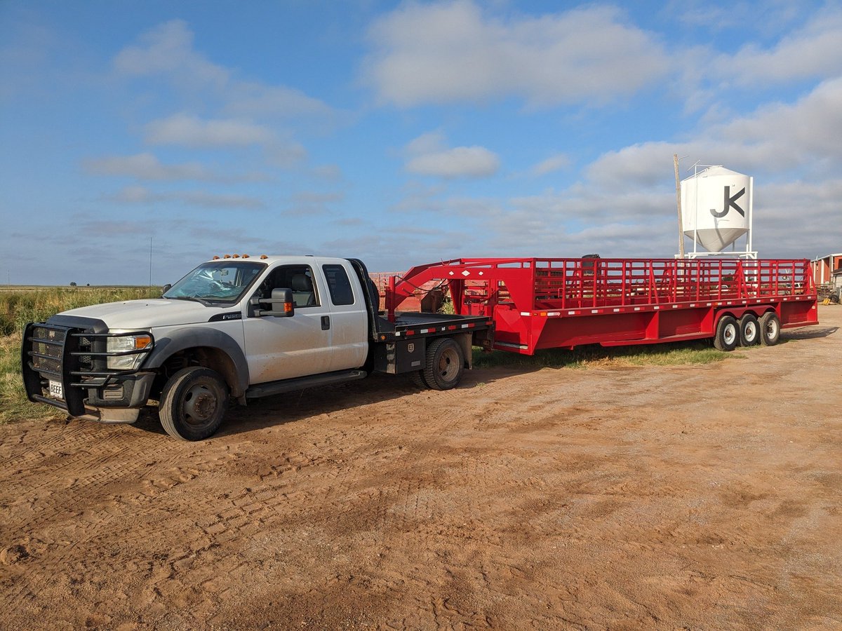 Stolen last night west of Walters, OK. Ford F450 White Flatbed F450 Tag# EYF590. (No trailer) DM me or Cotton County Sheriff if you have a lead.