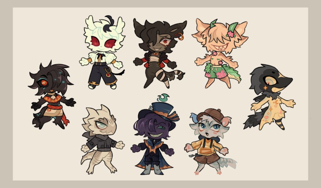 I made an oopsie posting these (my third time doing this omg someone bury me)
Adoptable batch :D 
MO is 5⃣!!