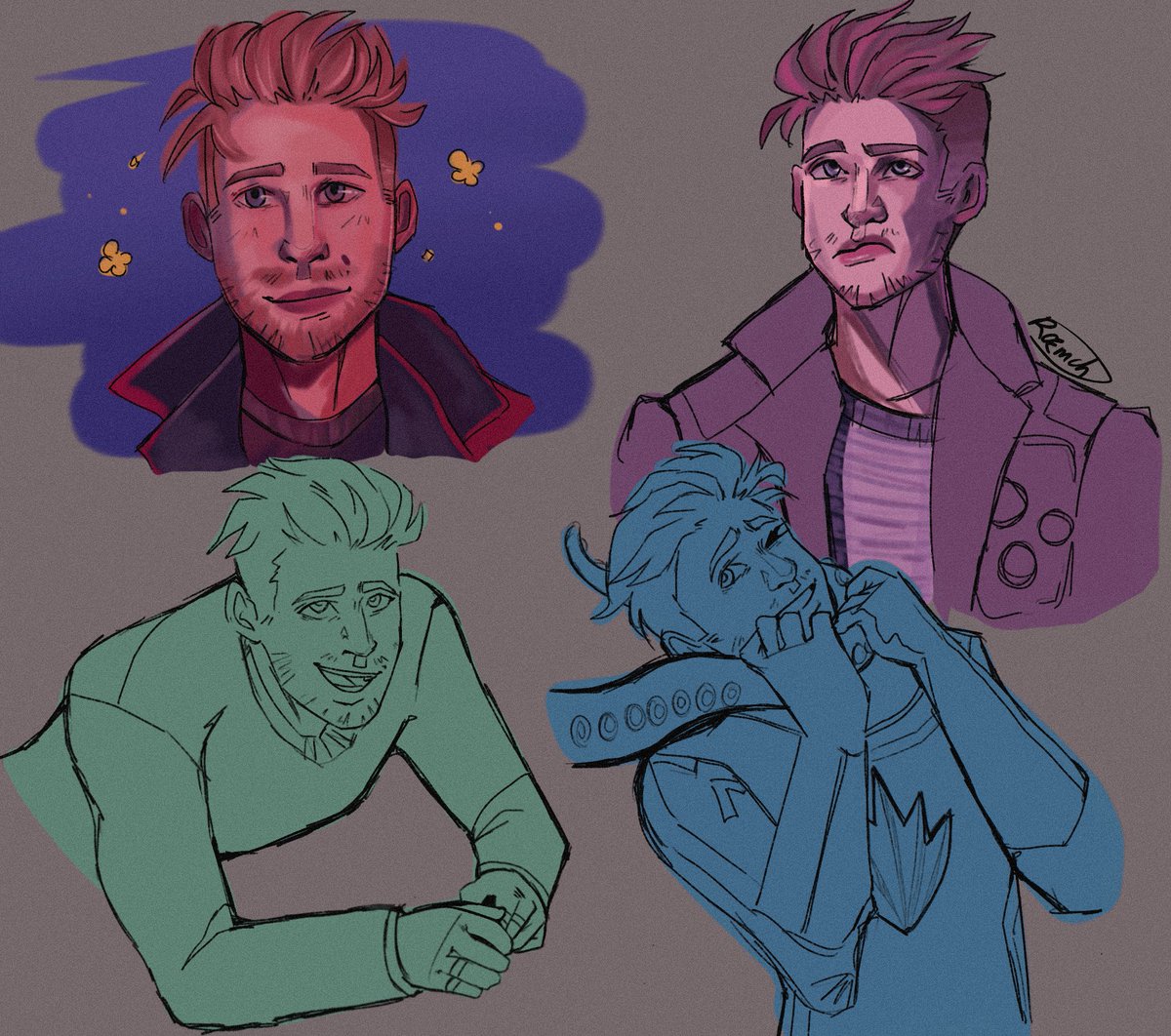NOT DONE I haven’t had the time to finish, but here’s you go 🥺<a href="/rateaky/">leepy🪩</a> little star man hand delivered ready for kisses #starlord #gotggame