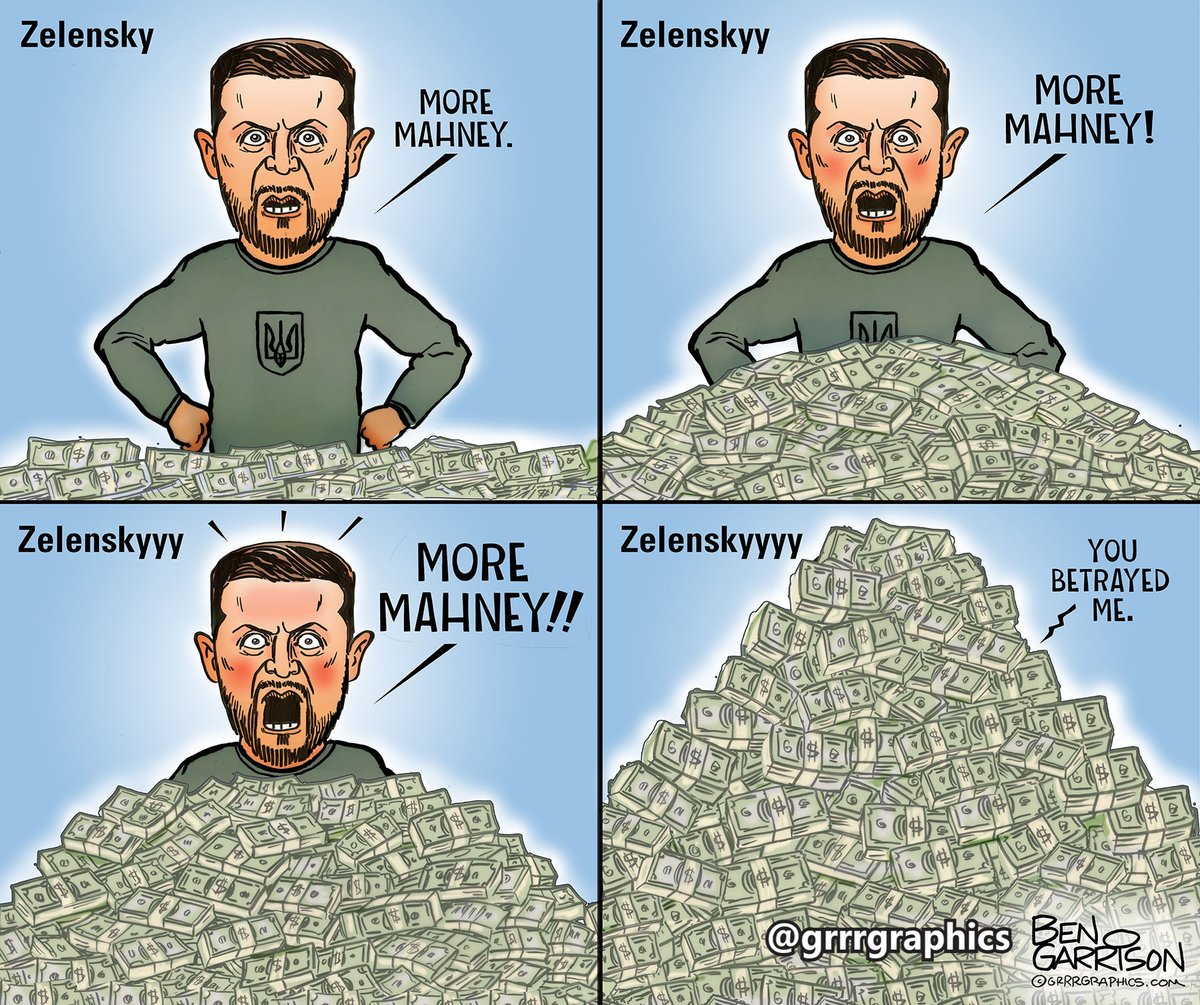I have come to the conclusion that Zelensky really doesn't want peace... he wants to keep the grift going....