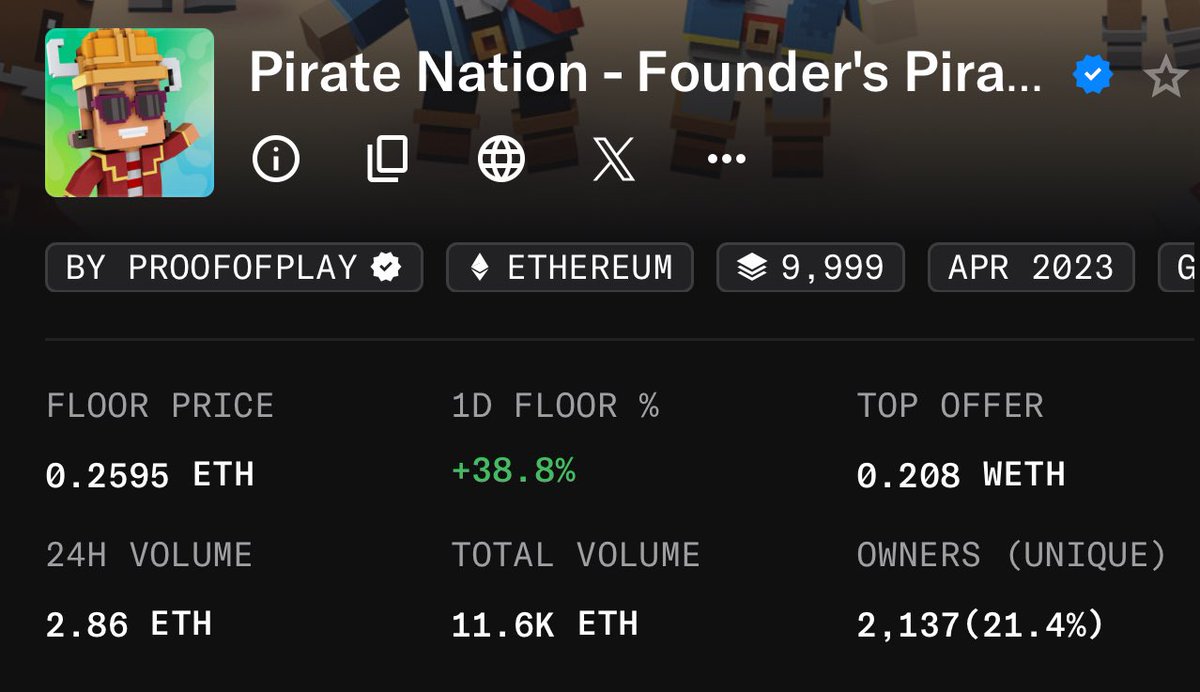 Founder pirates is going to over 1 eth sooner than you think, and this is only the beginning