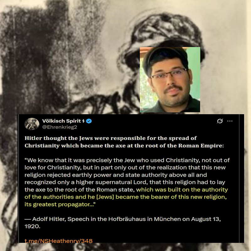 @ Ehrenkrieg2 is a brown Brazilian pagan larping as White. His posts are all left wing misinformation paid for by the ClA and subversive joos.