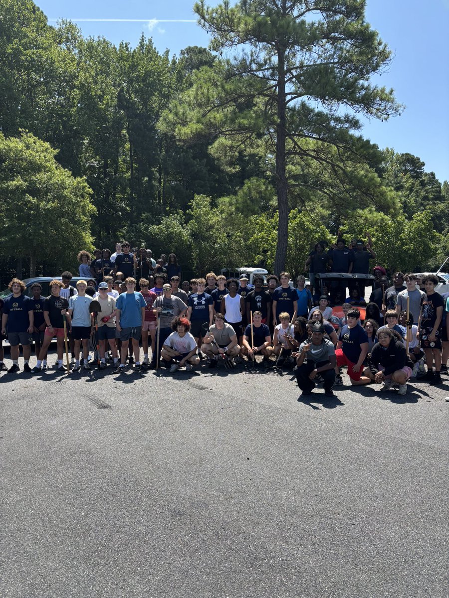 Another great day “Beautifying the School”.  Ram Pride runs deep!!!