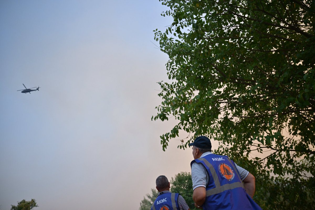 📍Dhrovjan , ku 5️⃣ mjete zjarrfikëse të Forcave të Armatosura dhe 2️⃣ të Bashkisë Finiq🚒, së bashku me 2️⃣5️⃣ trupa në terren🪖⛑️, po punojnë pa ndërprerje për të mbrojtur banesat në zonën e dendur pyjore. 🕦⚡️

🚁 ⛰️ Ndërhyrja nga ajri deri në orët e mbrëmjes krijoi një perimetër