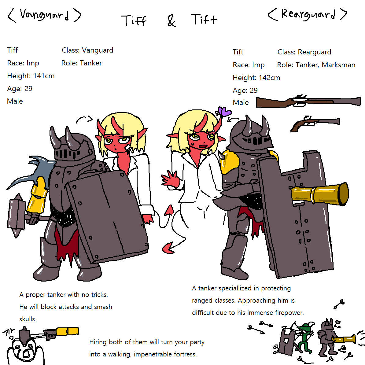 more dungeon party characters