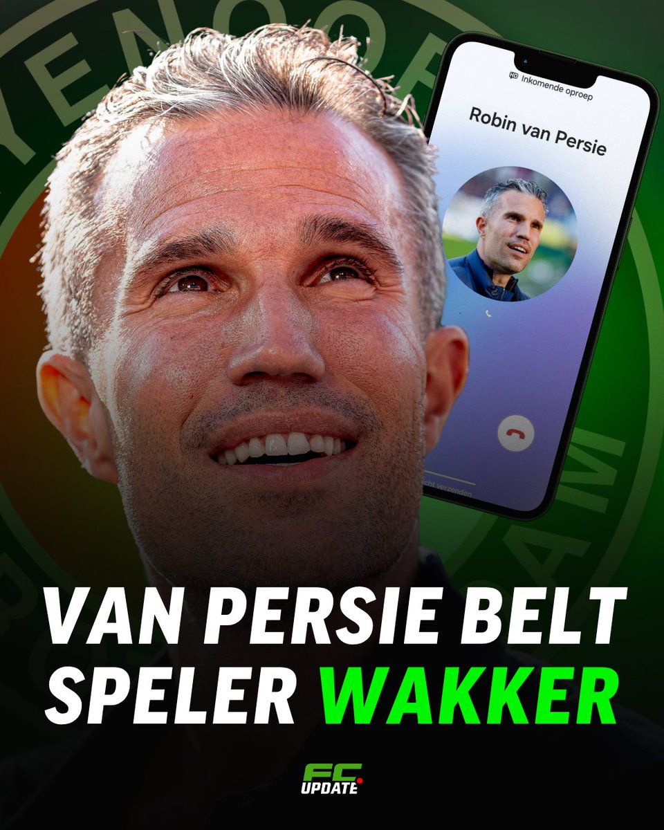 Van Persie belt speler wakker: 'Ik was aan het slapen, hij wilde praten' 📱😭 fcupdate.nl/voetbalnieuws/…

#feyenoord #feynac