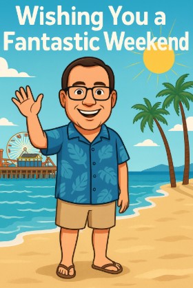 Wishing everyone a fantastic weekend!  If you’re in Southern California, stay cool and safe during this fun heat wave we are all enjoying. 😎