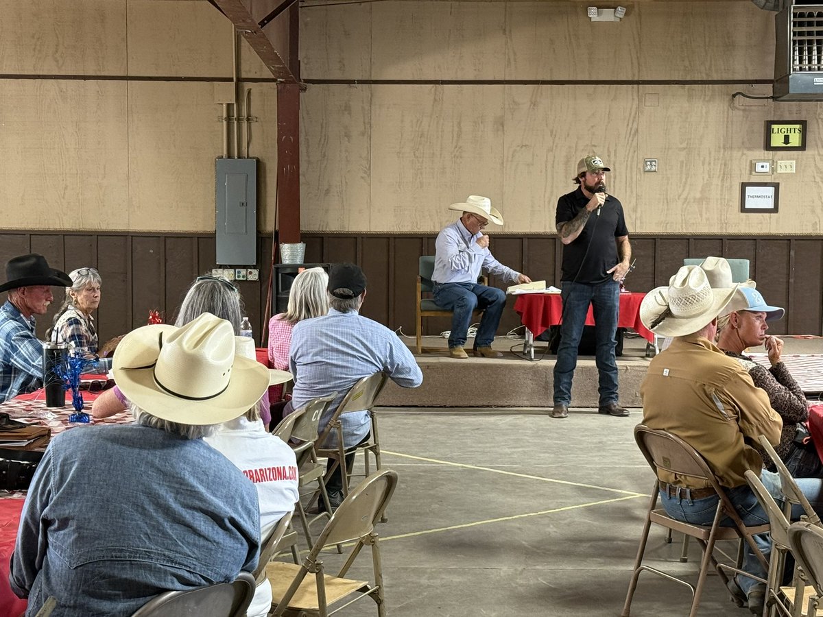 Great to hear from <a href="/RepEliCrane/">Rep. Eli Crane</a> at the Coconino County <a href="/FarmBureau/">American Farm Bureau</a> Annual Meeting, to a full house. Appreciate your service in Congress to Arizona, and our nation, representing farmers and ranchers. <a href="/azfb/">Arizona Farm Bureau</a>