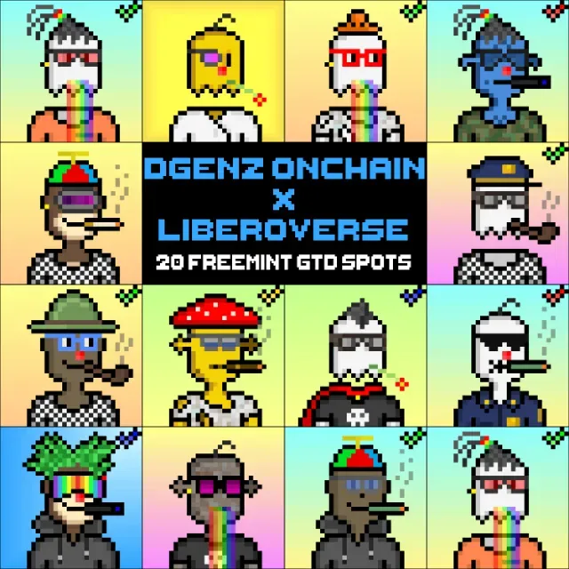 liberoverse's tweet photo. GM all,  we got 10 WL spots for Degenz Onchain by @0x_Quickosss 

you can opt-in with any Libero Pass: 
- 1 win per wallet 
- open for 24 hours  

include passes:
@bunya_eth
@ZombiesOnBase
@kongonongo
@liberoverse
@Pxalsi
@NoPunkism
link 👇 https://t.co/v0LlSwvXIG
