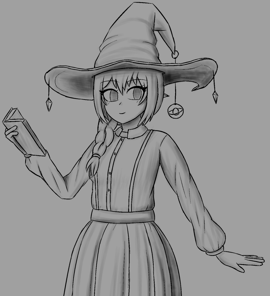 I drew Henako Hinami, <a href="/geriferret/">Geri Ferret</a>'s OC.