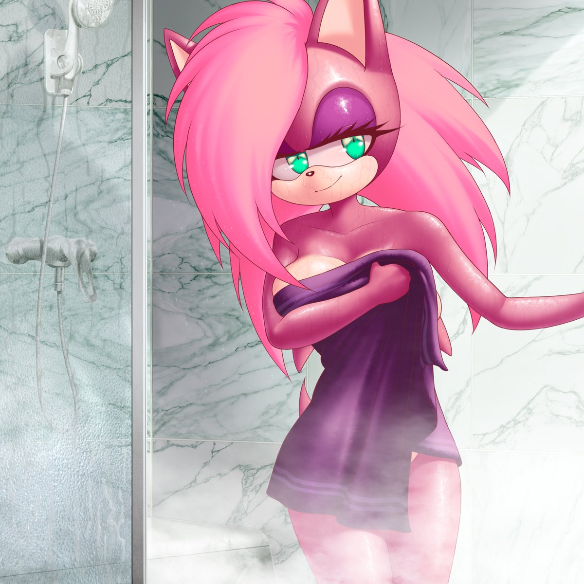 Sonia the Hedgehog

Taking a shower and making sure the foam and hot water clean all her body 🥴👌

She doesnt' have much reconognition compared to another characters, well, who knows if draw again in many time, but...here is my contribution for her fans 😺