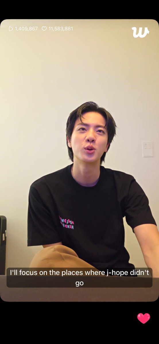 Jin confirmed it again that he purposely went to the places Hobi couldn’t 😭 He intentionally chose Europe, and that just feels incredible!