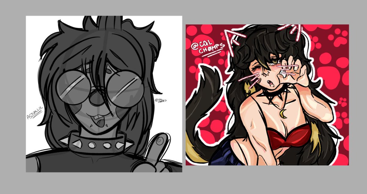 my art can either look like this, or like this..depends on my mood :]