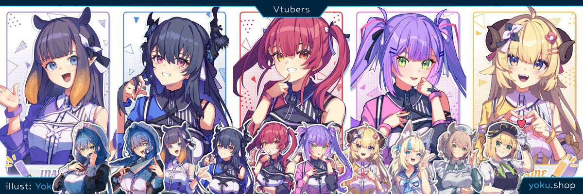 vtubers as far as the eye can see - 
some new but familiar faces included 👀