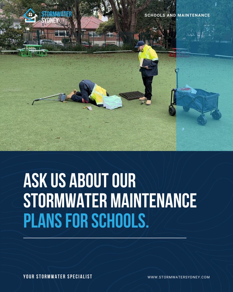 stormwatersyd's tweet image. ❓ Ask us about our stormwater maintenance plans for schools. We offer tailored solutions to meet your needs and budget. 

#StormwaterSydney #SchoolSolutions

stormwatersydney.com/facilities/