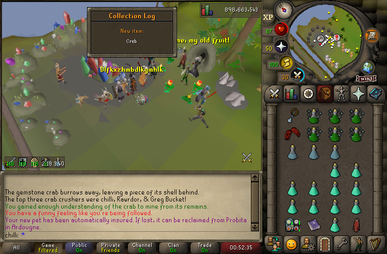 Pet #38 creb (roughly 115 mvps)