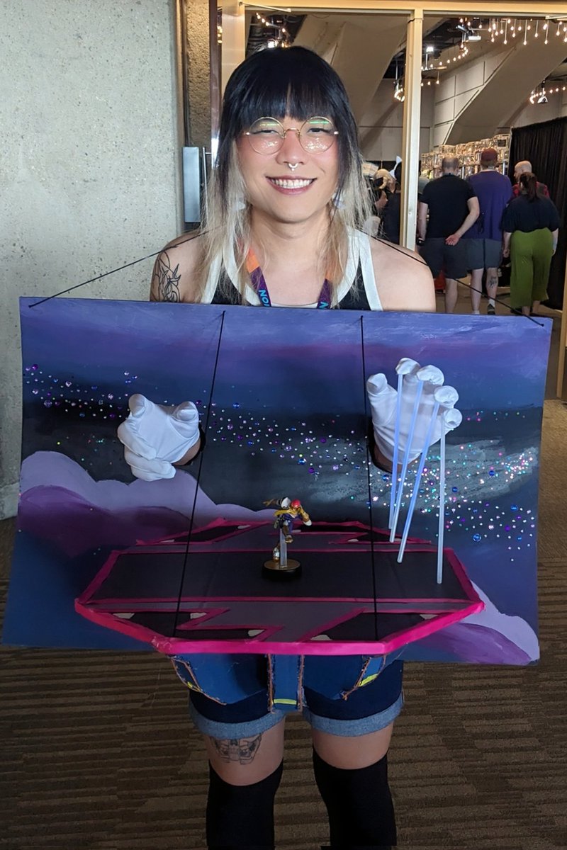 throwback to my super smash bros melee event 50 cosplay from last year 🌌