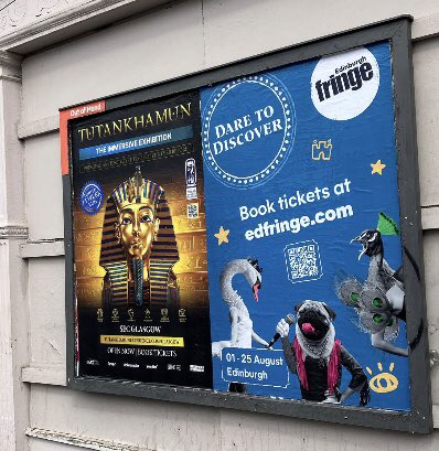Out of Hand Scotland (@outofhandscot) on Twitter photo #poster #distribution #posterdistribution #outdoor #advertising #outdooradvertising
#TUTANKHAMUN: THE IMMERSIVE #EXHIBITION <a href="/SECGlasgow/">Scottish Event Campus</a> till 26Oct! Uncover secrets of Ancient #Egypt #immersive #experience #history with cutting-edge #technology bit.ly/3HsE3b9 #Glasgow #poster #distribution #posterdistribution #outdoor #advertising #outdooradvertising
#TUTANKHAMUN: THE IMMERSIVE #EXHIBITION <a href="/SECGlasgow/">Scottish Event Campus</a> till 26Oct! Uncover secrets of Ancient #Egypt #immersive #experience #history with cutting-edge #technology bit.ly/3HsE3b9 #Glasgow