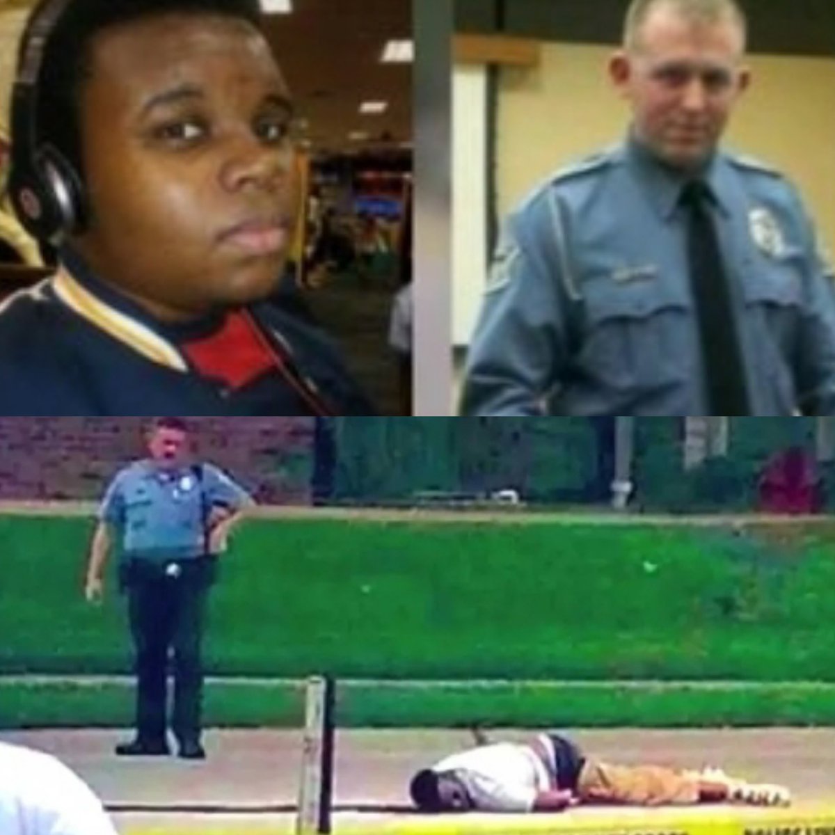HarryO1975's tweet image. August 9, 2014 - The MURDER of #MikeBrown by #Ferguson KKKop #DarrenWilson.