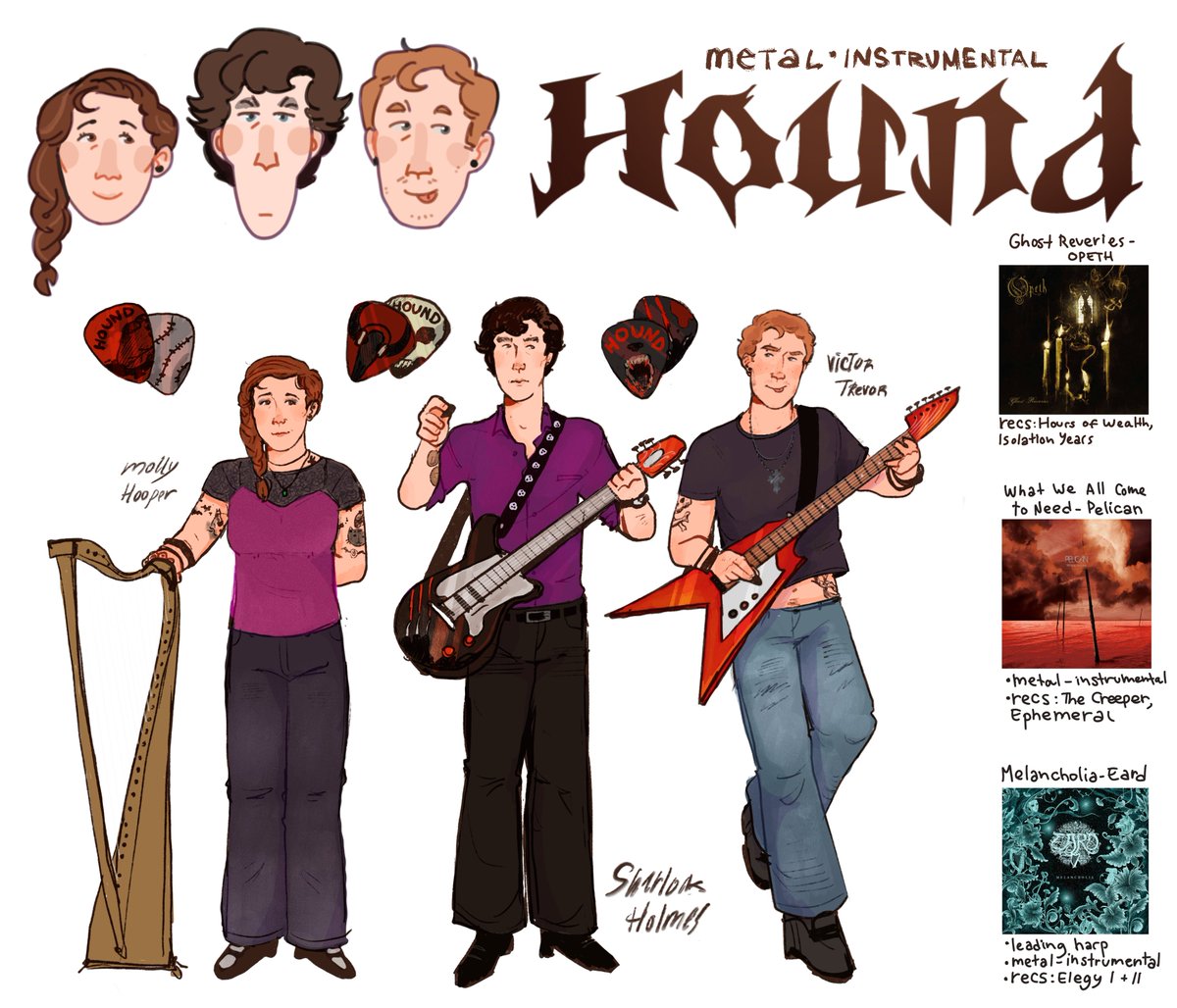 #Sherlock Band AU 2/2