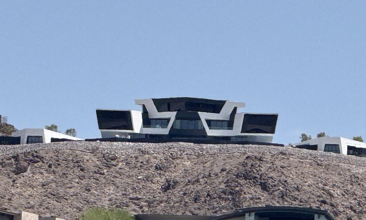 Raiders owner Mark Davis’ home appears to be near completion in Henderson. #vegas #raiders #raidernation