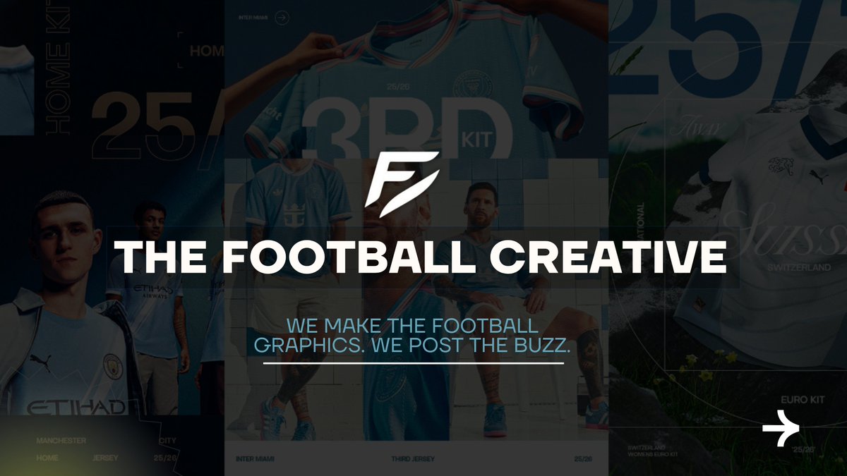footcreatives's tweet photo. We are The Football Creative — where football passion meets world-class design.

Our mission is simple: help clubs, players, and football creators grow their brand, engage their audience, and stand out in a competitive sports industry.

From matchday graphics and player posters to breaking news visuals, social media content, and brand identity design, we deliver high-quality, strategy-driven visuals tailored to the unique voice of each client.

With 40+ satisfied clients worldwide — including top-tier Podcasters, fan channels, and football influencers — our designs have powered social media growth, driven fan engagement, and created lasting brand impact.

In football, every detail counts. We make sure your visuals do too. ⚡

#thefoootballcreative #footballgraphics #matchdaygraphics