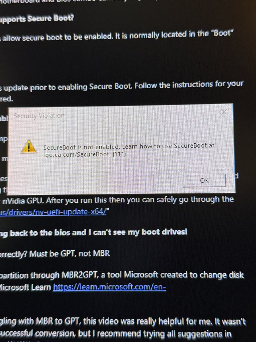 NotoriousAlexx_'s tweet photo. @Battlefield yeahhhh no!! lol I’m good ,I don’t have the time to do this and mess up my pc for this 👎🏼👎🏼 you lost me https://t.co/VbENwSjZXN