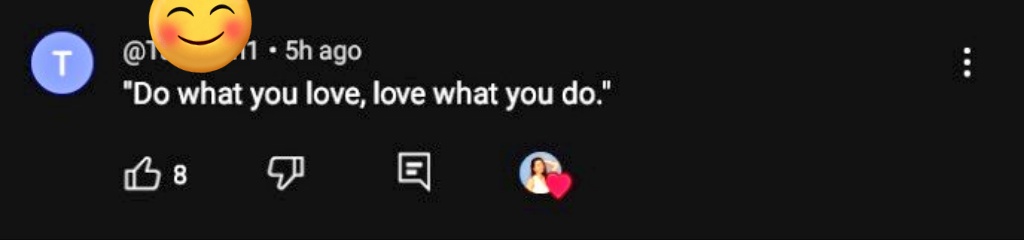 Coder_Khay's tweet image. I always hated this statement. I mean, how does this apply to a person who is passionless to the core? Isn't love fueled by passion? I didn't realize I was missing a distinction. Well, now it resonates with me. ๐ฅฐ