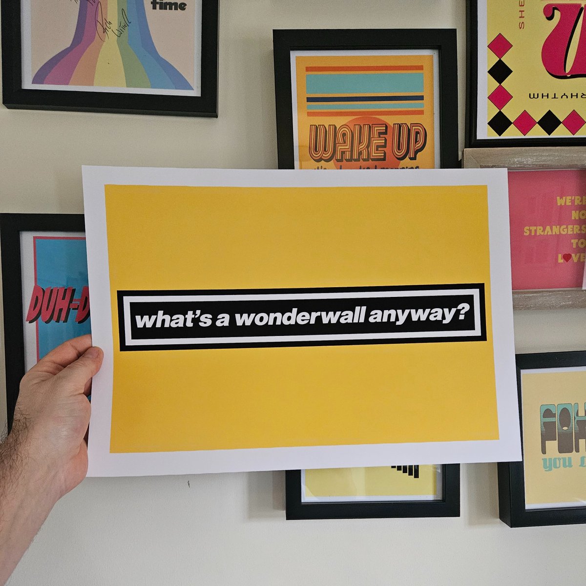 Just packed this A3 personalised Oasis-style print: “What’s a Wonderwall anyway?”

Is it a wall? A wonder? Your call.

Sizes A6 to A1, from £9 👉 maadweb.co.uk/shop

#WonderwallMystery #OasisVibes #MaadWeb