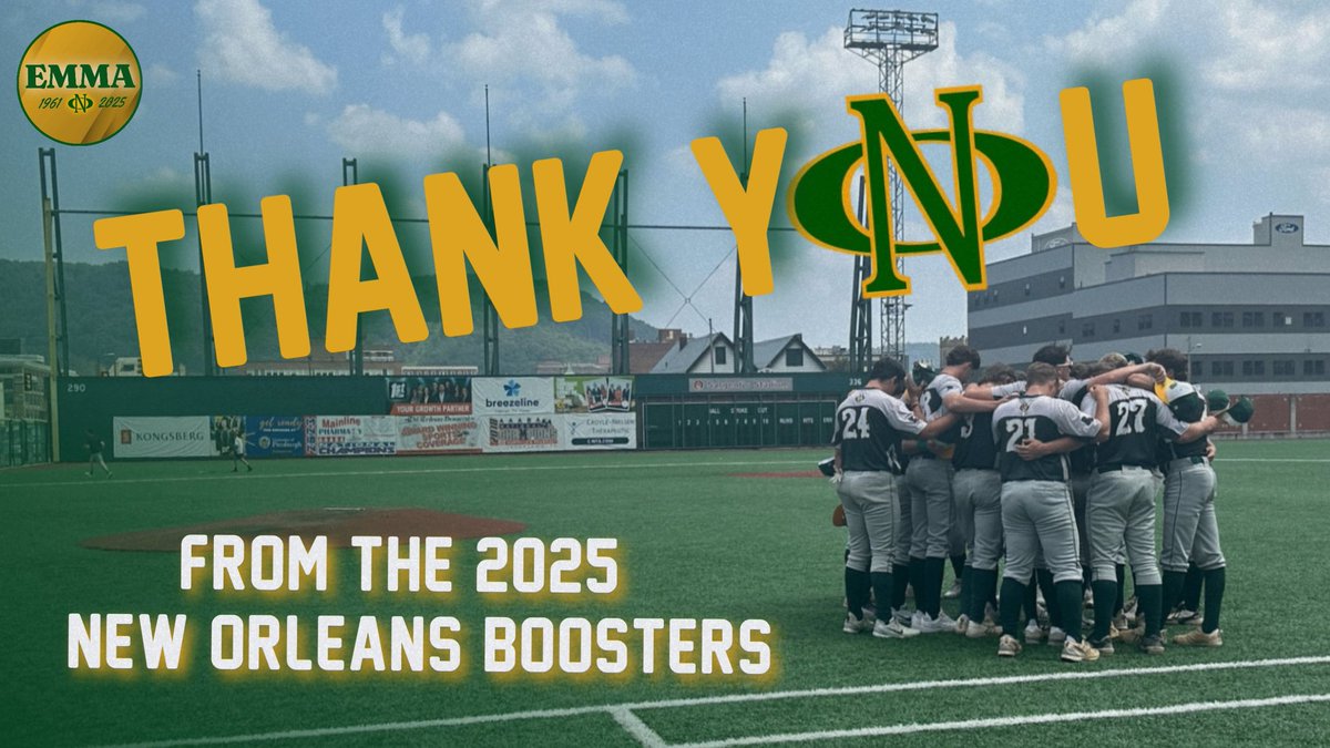 On behalf of our players, coaches, and franchise board, THANK YOU for your support this summer. To the Johnstown Oldtimers, the AAABA National Board, and extended Booster family, we appreciate your support of our summer tradition. See y’all for our 80th Anniversary in 2026!