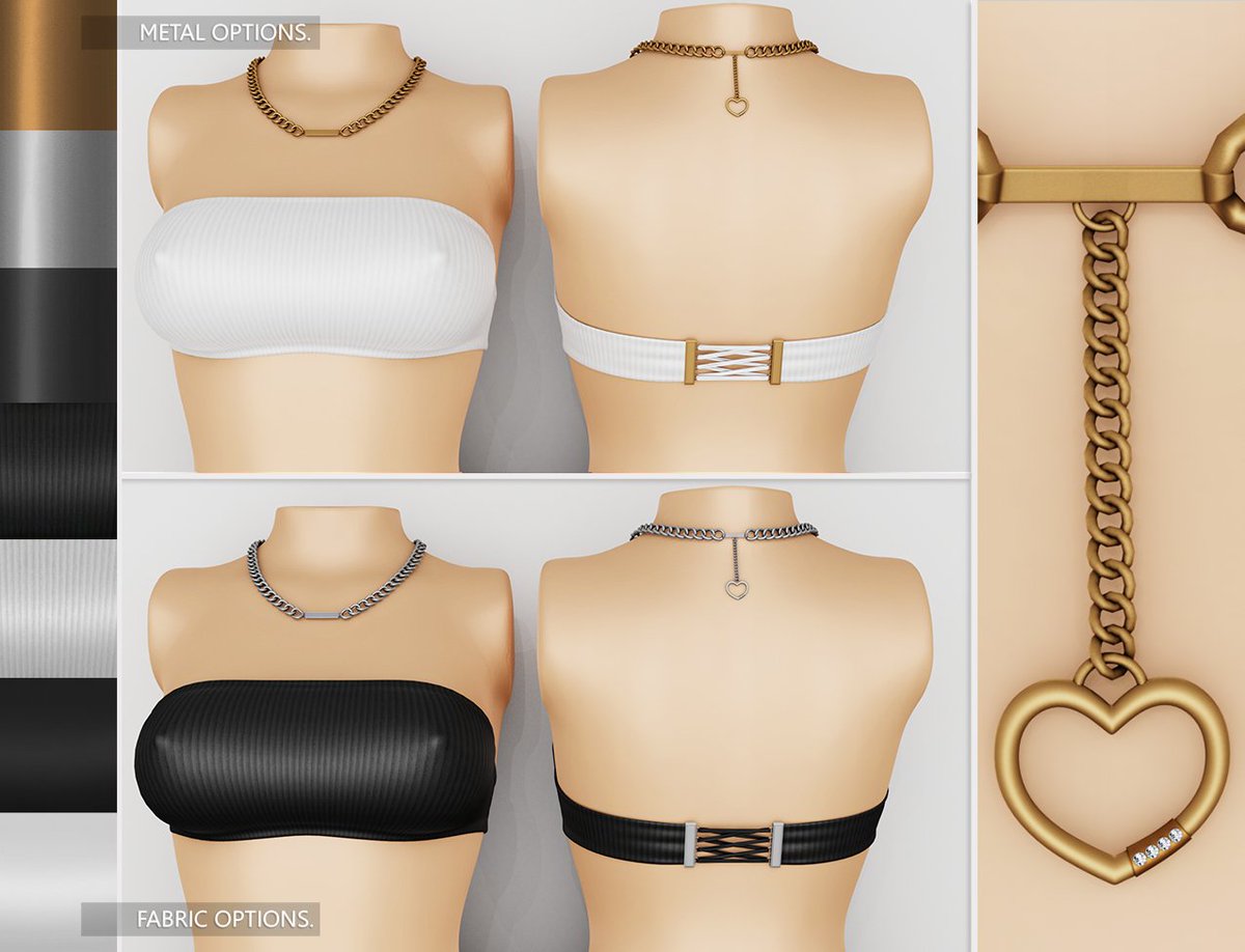 RӨXIΞPARADӨX_AF (@theroxieparadox) on Twitter photo NEW @ AngelRED Couture
FULL PERMISSION Mesh MJ Top & Necklace
angelredcouture.wordpress.com
• NECKLACE MODELS
Maitreya Lara X
Legacy
eBODY Reborn
• TOP MODELS
Maitreya Lara X + Petite
Legacy
Legacy Perky + Petite
Legacy Bombshell
eBODY Reborn
<a href="/SecondLife/">Second Life</a> NEW @ AngelRED Couture
FULL PERMISSION Mesh MJ Top & Necklace
angelredcouture.wordpress.com
• NECKLACE MODELS
Maitreya Lara X
Legacy
eBODY Reborn
• TOP MODELS
Maitreya Lara X + Petite
Legacy
Legacy Perky + Petite
Legacy Bombshell
eBODY Reborn
<a href="/SecondLife/">Second Life</a>