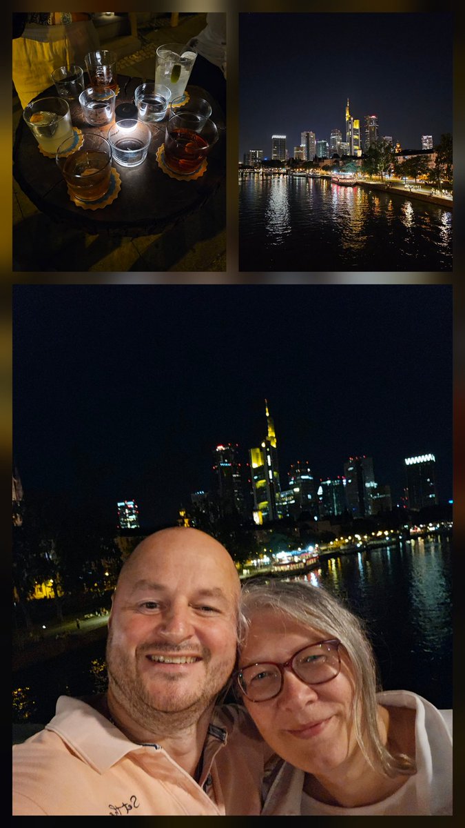 Heute mit der besten Ehefrau wo gibt und der Lieblingsschwester die Stadt unsicher gemacht. Hab jetzt einen Barkeeper als neuen Freund 😄