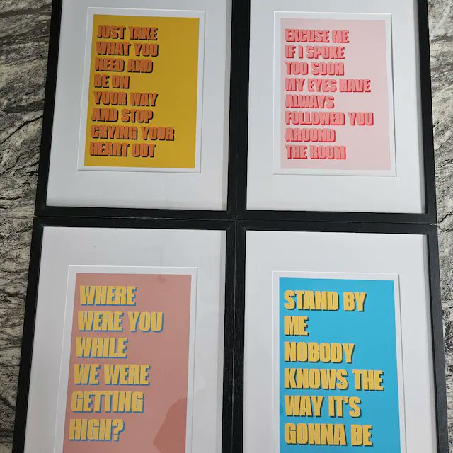 Made these four custom prints for a customer who wanted them all in the same style — happy to do more!

Got an idea? Just ask!

👉 maadweb.co.uk/contact

#CustomPrints #MaadWeb #PersonalisedArt