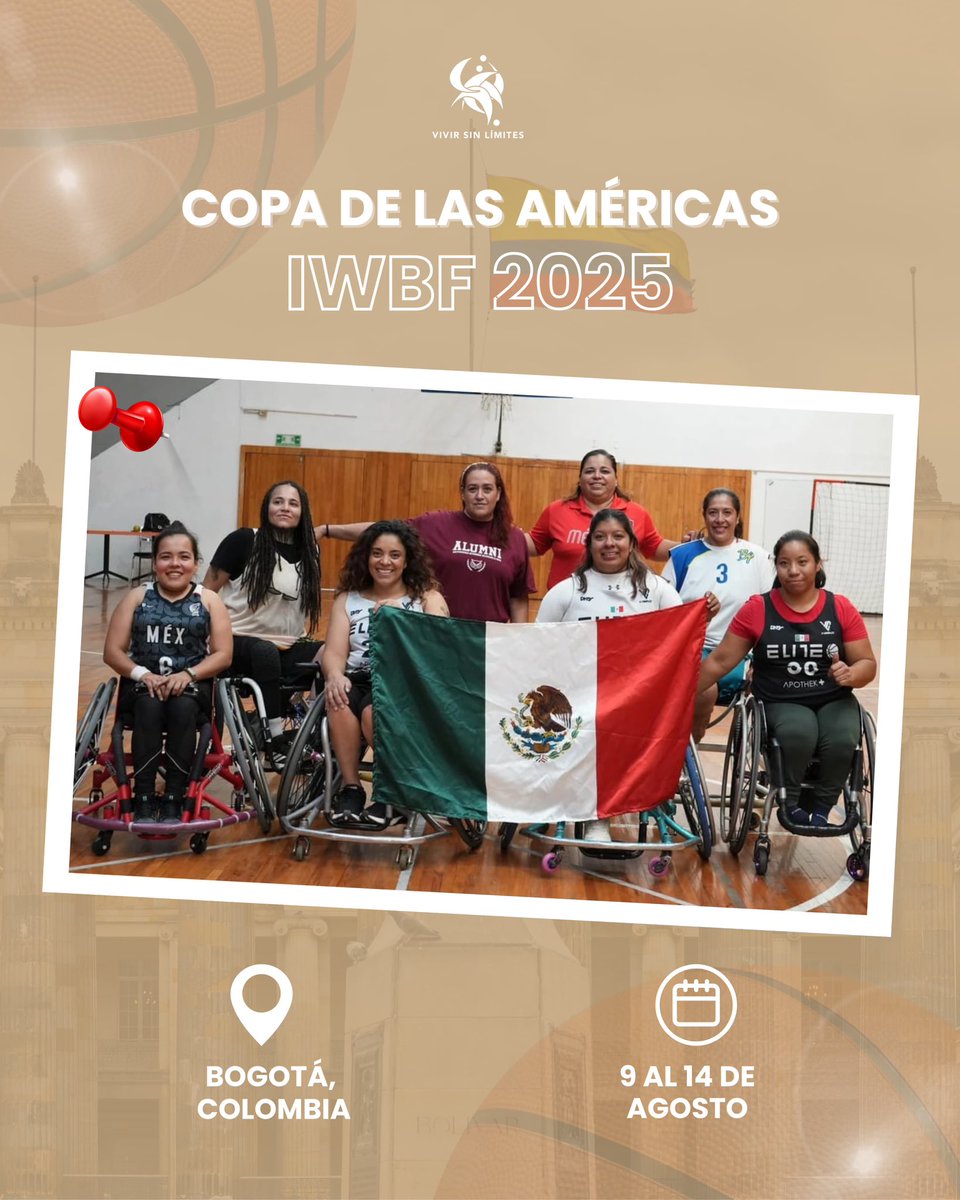 🎥💥 ¡Nuestras guerreras sobre ruedas ya están en camino a Bogotá!

🏀 Representarán a México en la Copa de las Américas IWBF buscando el pase al Mundial Ottawa 2026.

🔥 Primer reto: vs Perú 🇵🇪
❤️🤍💚 ¡Vamos con todo!

#VivirSinLimites #deporteadaptado #BasquetbolSobreSilla