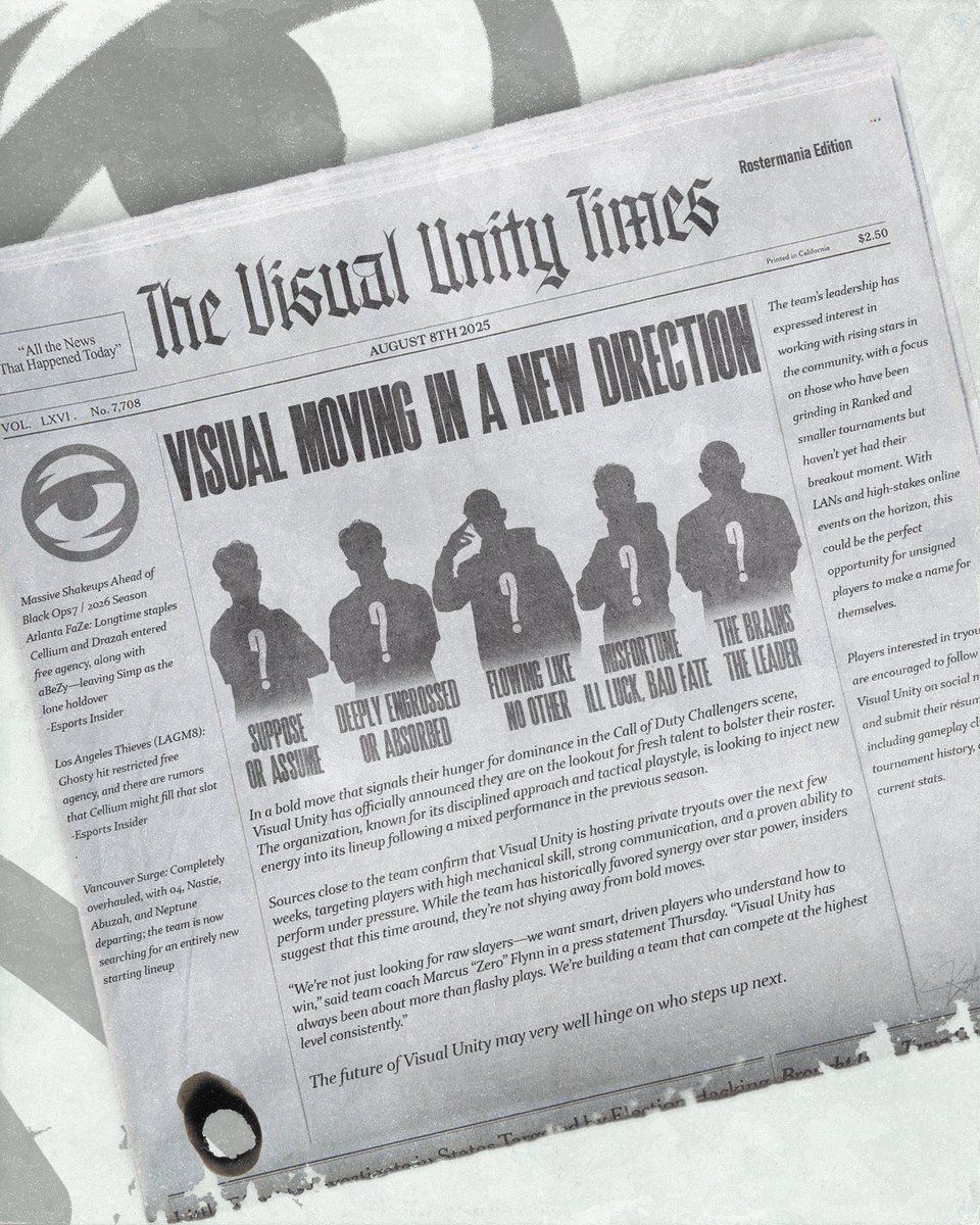 Unity Visual (@unityvisual) on Twitter photo Itβs time for us to join in on the fun, hope you guys are ready!
πΌοΈ <a href="/DesignByKazbo/">OMiT Kazbo</a>
#SeeTheVision | #SeeTheRevenge Itβs time for us to join in on the fun, hope you guys are ready!
πΌοΈ <a href="/DesignByKazbo/">OMiT Kazbo</a>
#SeeTheVision | #SeeTheRevenge
