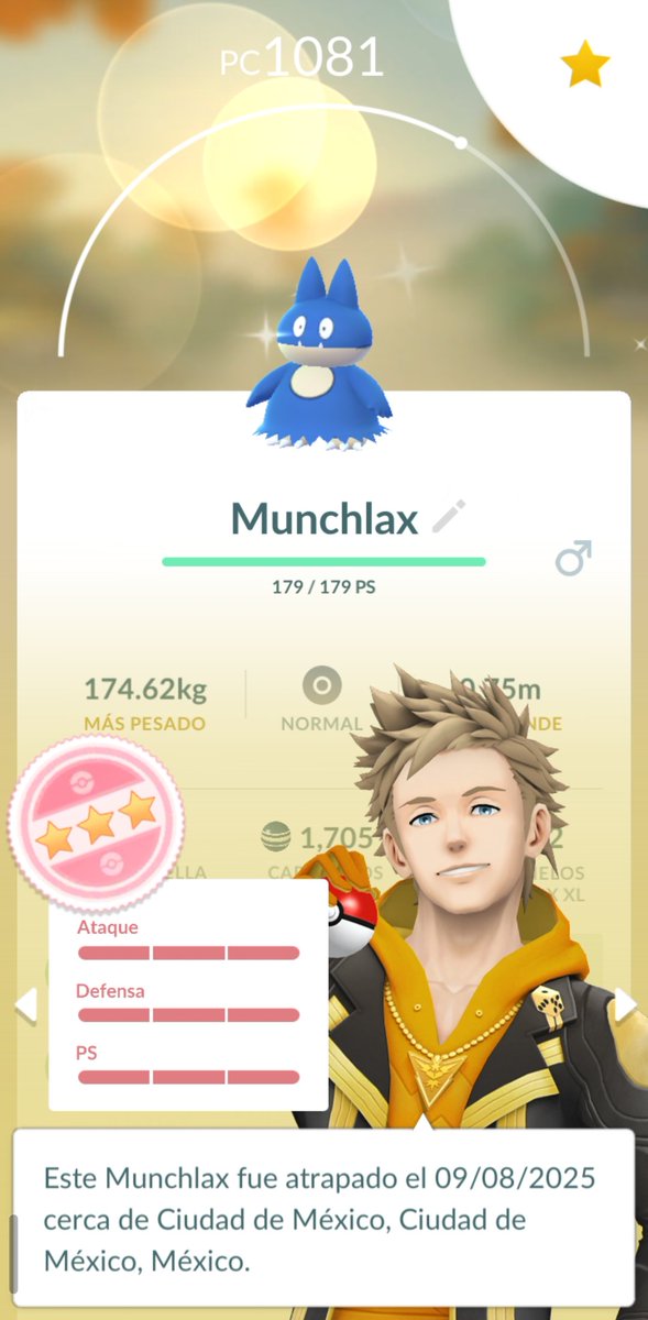 Se logró, baby favorito 💙

#Pokemon #PokemonGo #PokemonGOCommunityDay