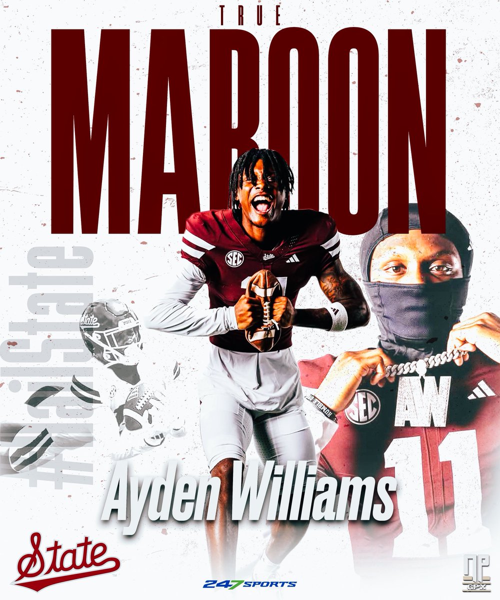 Ayden Williams. (<a href="/aydenwilliams74/">UNO🃏</a>)

Wide Receiver. 

Ridgeland High School. 

Ridgeland, Mississippi.

TRUE MAROON. 

#HailState