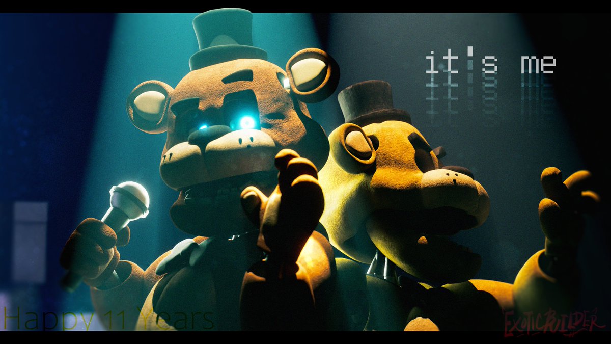A day late, but HAPPY BIRTHDAY FNAF!! 

#fnaf #blender #FNAF11thAnniversary