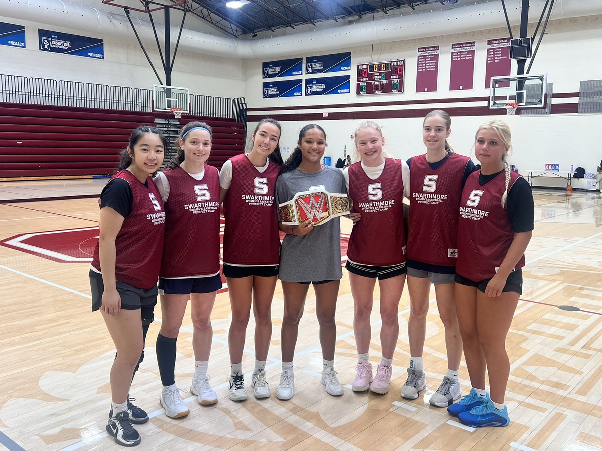 Swarthmore Women's Basketball (@swatwbasketball) on Twitter photo A huge thank you to all of our recruits and parents for another successful Prospect Camp today! Shoutout to Coach Vianna’s Team for winning the Grenade Rules segment! A huge thank you to all of our recruits and parents for another successful Prospect Camp today! Shoutout to Coach Vianna’s Team for winning the Grenade Rules segment!