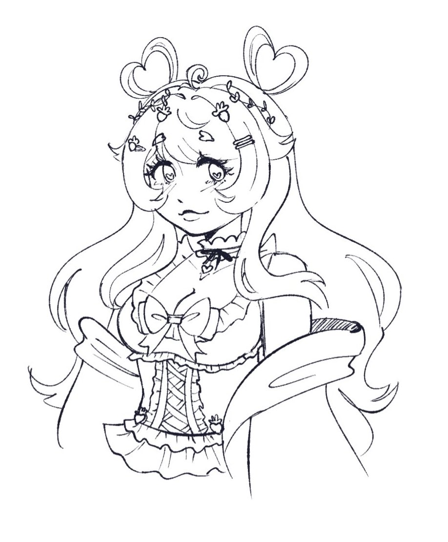 Ი︵𐑼🍓It’s editing day for this strawberry! 

what fun things are you up to today? 💗🐰

(ALSO LOOK AT THIS PHOTO <a href="/AnjellicaVT/">Anjellica Meduzoa 🪐🪼【IRIAM US】</a> DREW OF ME AAAA)