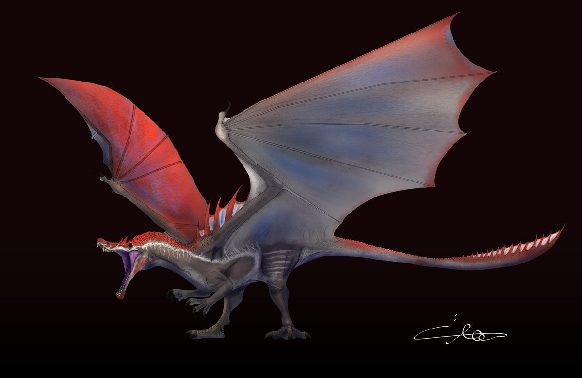 AngusGaliano's tweet image. Jurassic Park 3 Spinosaurus, but it&apos;s a dragon!!

#Spinosaurus