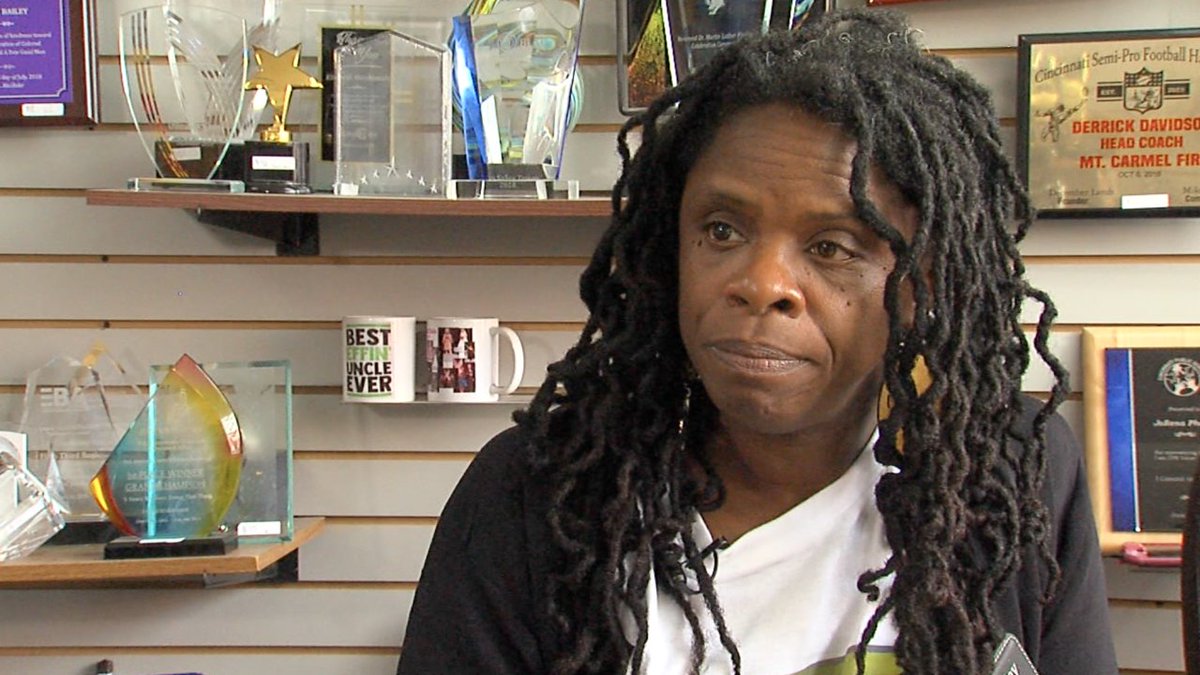 WCPO's tweet image. The Cincinnati FOP is calling for city consultant Iris Roley to be fired, alleging in an online petition that she has harassed several on-duty police officers. bit.ly/3J7vnYK