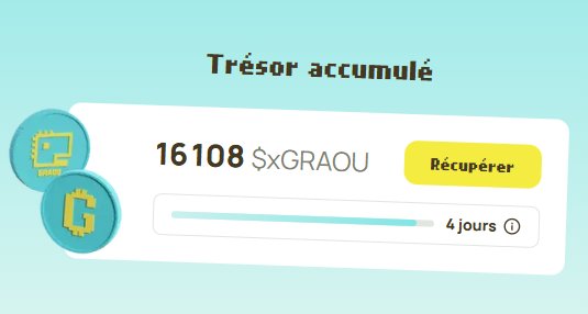 Don't forget to claim your $xGRAOU in the staking part of the dApp

If you exceed 60 days without claiming, your dino will feel excluded and will stop producing $xGRAOU

dinovox.com/fr/staking

GRAOU summer 🦖🦕🏝️🌞