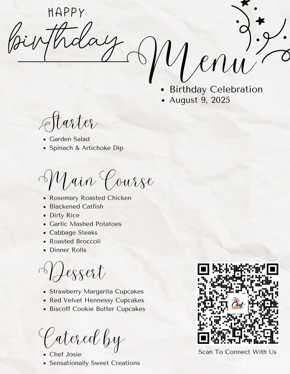 Birthday vibes were in FULL effect today! We had the honor of doing a drop-off catering for a celebration loaded with flavor from start to finish every bite was made to make the crew happy &amp; of course, we had to end on a sweet note because no birthday is complete without dessert