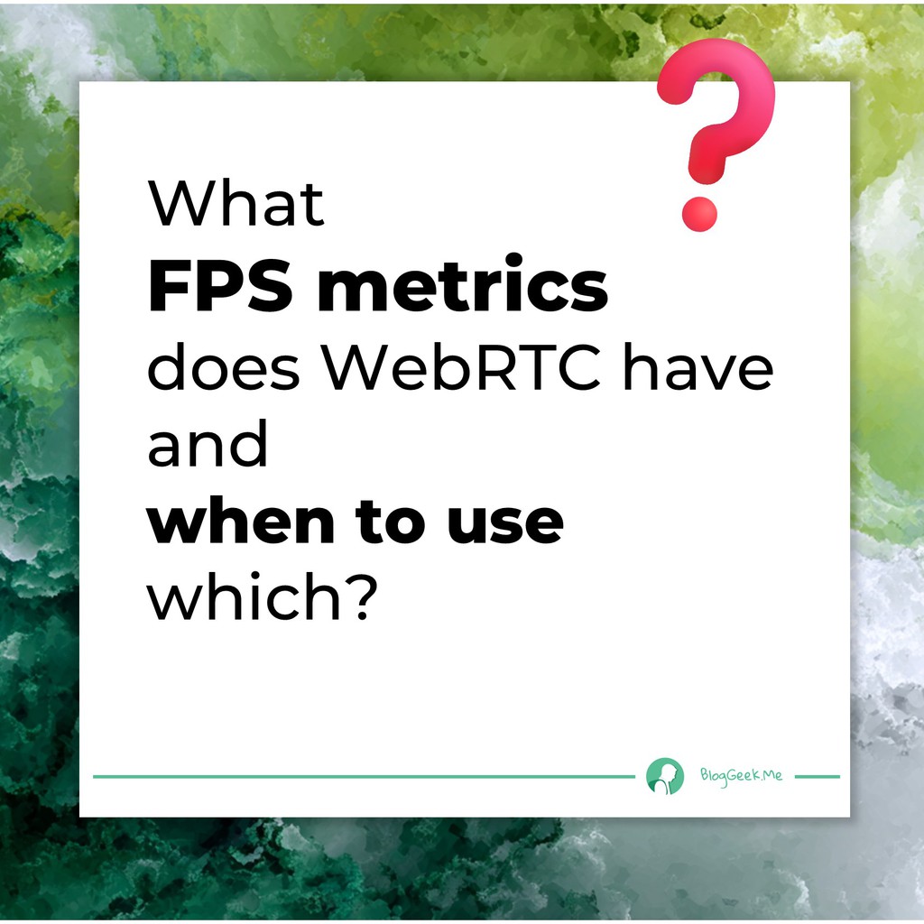 ❓ What FPS metrics does WebRTC have and when to use which?

👉 Depends on what it is you're after
👉 There are multiple places in the WebRTC processing pipeline with an FPS value

Check out in this video for more 👉

#webrtc #video #fps #mediaquality

youtu.be/BcpVRo5XDrY