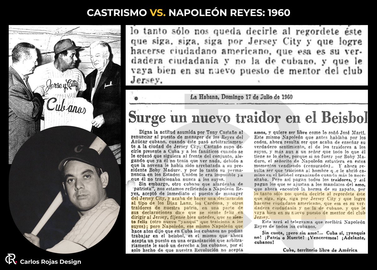Napoleón Reyes: El Mánager que Desafió al Castrismo ⚾🇨🇺

En 1960, el béisbol cubano vivía un terremoto político. Los Havana Sugar Kings habían sido trasladados a Nueva Jersey por la inestabilidad en la isla. Cuando el mánager Tony Castaño renunció para regresar a Cuba, Napoleón