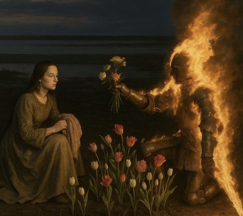 هم تعود ،
وأذبحَلك دمع 
وهدوم حِزني السود 
هم تعود ؟
وأفرشلك جرح كُل ما تِسحگه يـزود 
وأحچيلك أيام فراگك شسون 
وشسوت الوحَشه وأنت ما موجود
هم تعود ؟؟