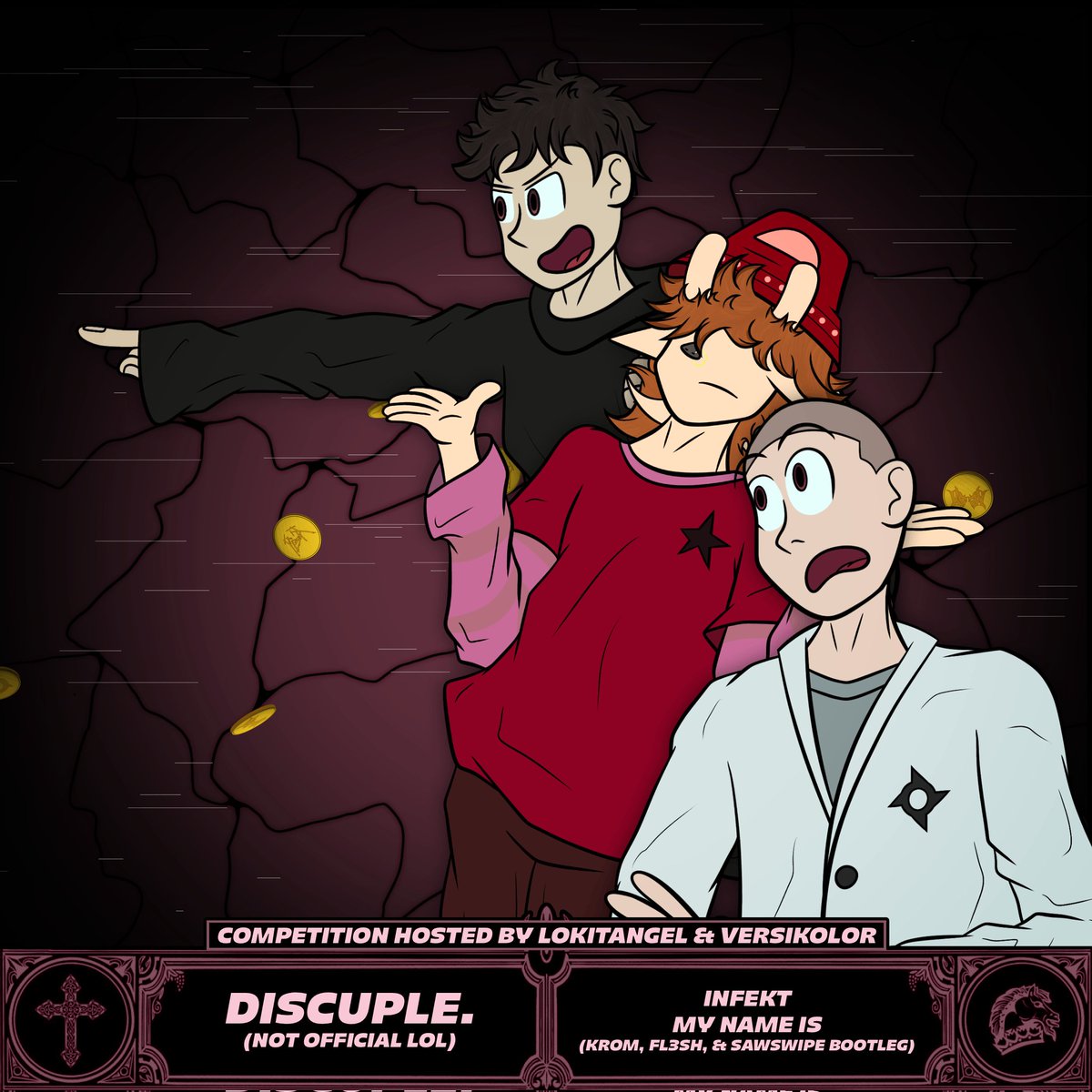 NEW BOOTLEG OF <a href="/infektdubstep/">INFEKT</a> - My Name Is (w/ krom &amp; FL3SH) OUT NOW on Soundcloud as part of LoKitAngel's and VERSIKOLOR's Fan-Remix compilation!

run this upp