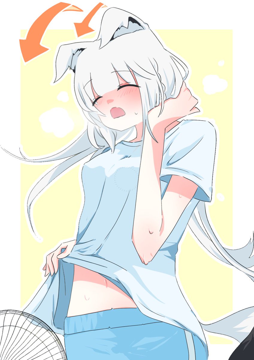 『あっっついよ〜〜〜( ˃ ⌑ ˂ഃ )ﾊﾞﾀﾊﾞﾀ‼︎』

#絵フブキ