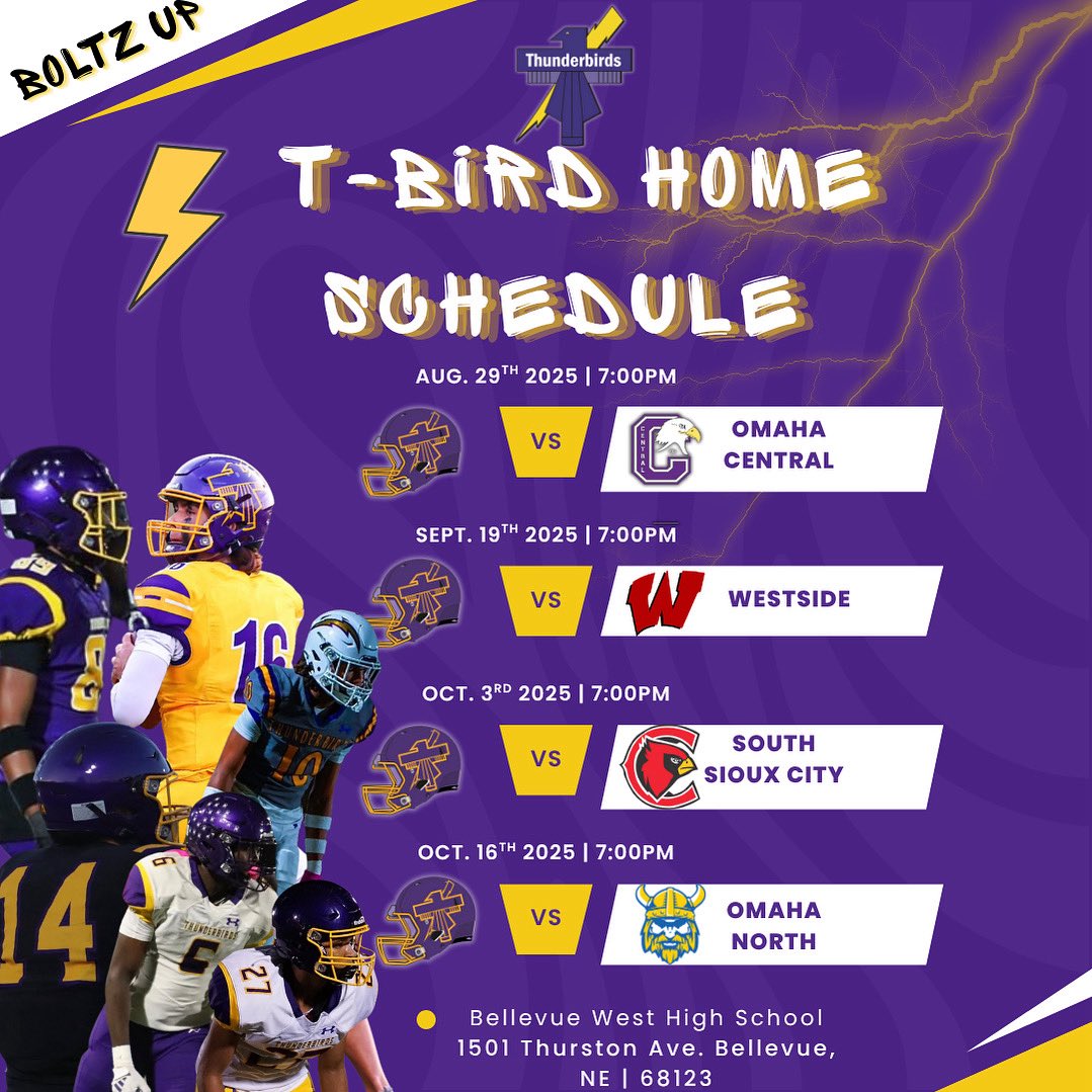 coach_tank28's tweet image. @BellevueWestFB Home Schedule ⚡️